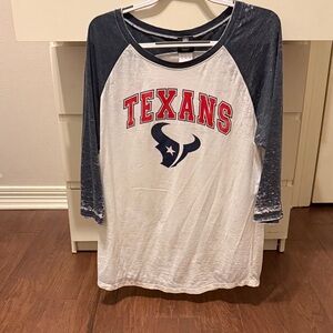 Texans Raglan Sleeve Top Women